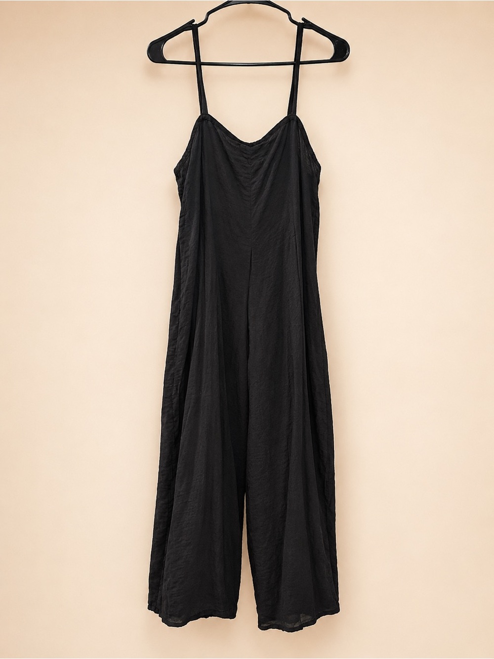 Cut Loose Black Rayon Parachute Crop Jumpsuit XS